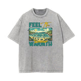 Washed Faded Street Style Pattern Tee-INNBLAC Fashion Apparel