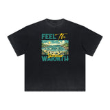 Heavyweight Street Style Abstract Graphic Tee-INNBLAC Fashion Apparel