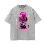 Washed Faded Street Style Pattern Tee-INNBLAC Fashion Apparel