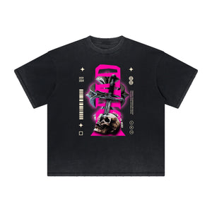 Heavyweight Street Style Abstract Graphic Tee-INNBLAC Fashion Apparel