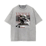 Washed Faded Street Style Pattern Tee-INNBLAC Fashion Apparel