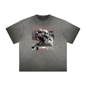 Heavyweight Street Style Abstract Graphic Tee-INNBLAC Fashion Apparel