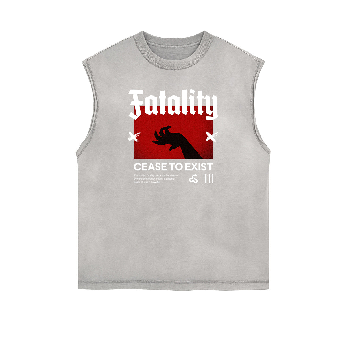 Washed Streetwear Aesthetic Graphic Tank Top-INNBLAC Fashion Apparel