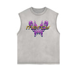 Washed Streetwear Aesthetic Graphic Tank Top-INNBLAC Fashion Apparel