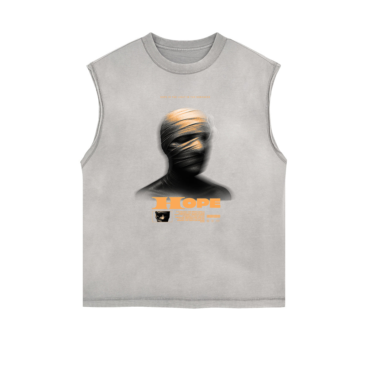 Washed Streetwear Aesthetic Graphic Tank Top-INNBLAC Fashion Apparel