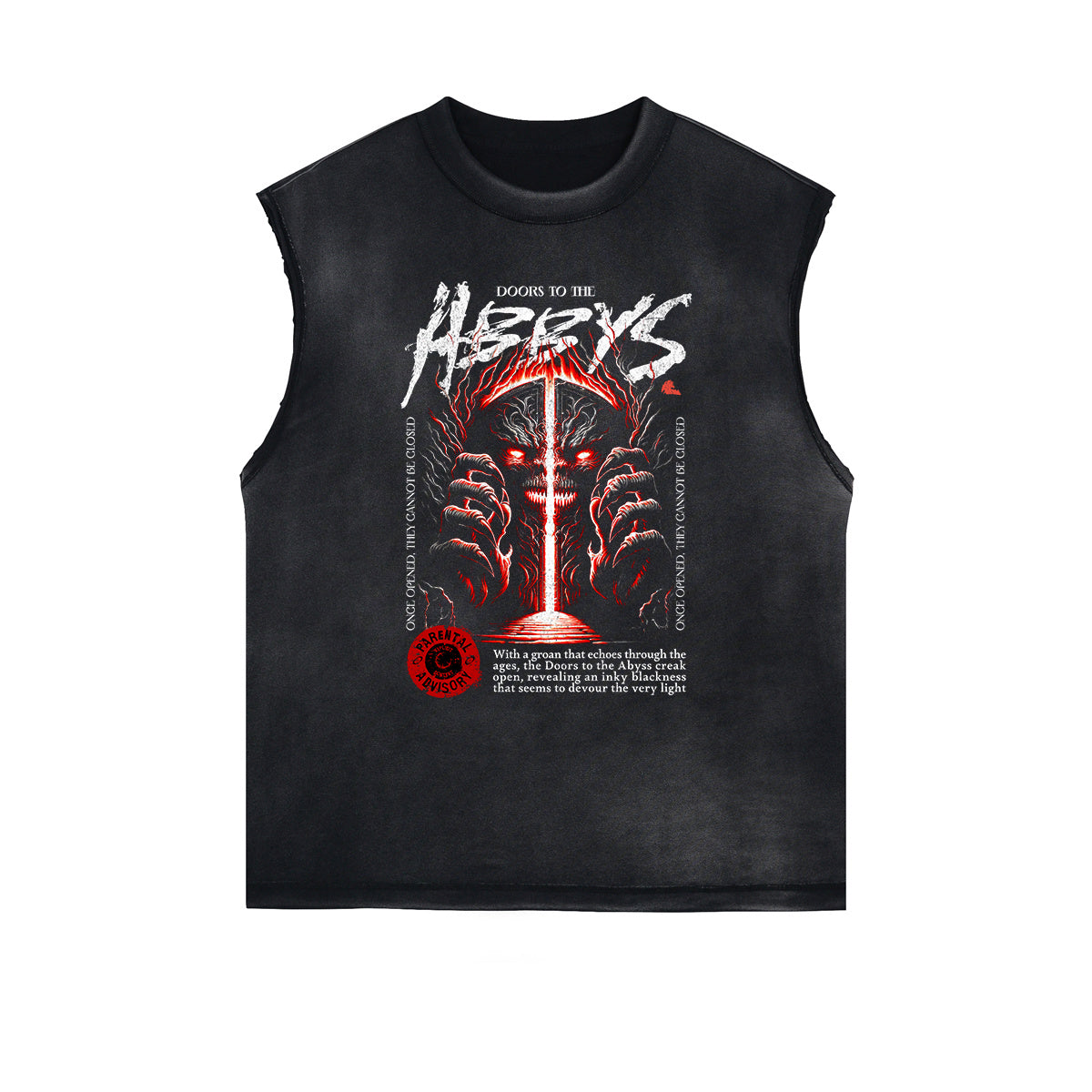 Sleeveless Black Streetwear Inspired Graphic Tee-INNBLAC Fashion Apparel