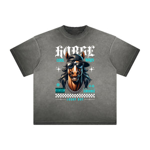 Distressed Streetwear Inspired Pattern Tee-INNBLAC Fashion Apparel