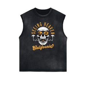 Edgy Street Style Graphic Tank Top-INNBLAC Fashion Apparel