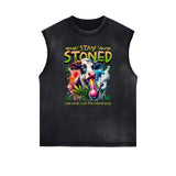 Edgy Street Style Graphic Tank Top-INNBLAC Fashion Apparel