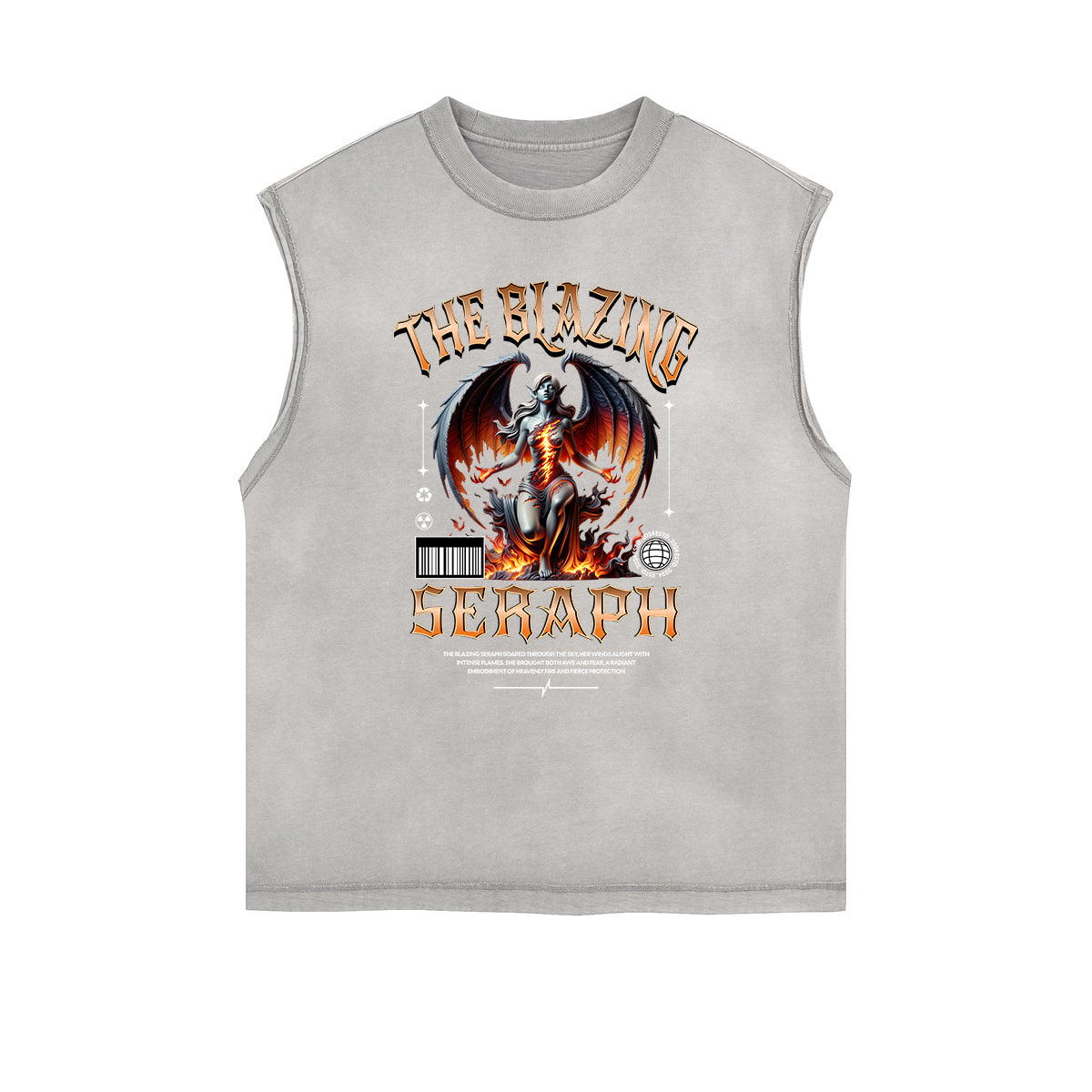 Street Style Washed Faded Thick Tank Top-INNBLAC Fashion Apparel