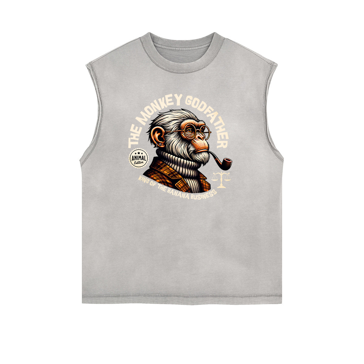 Street Style Washed Faded Thick Tank Top-INNBLAC Fashion Apparel