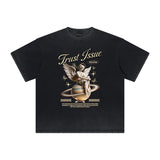 Heavyweight Streetwear Graphic Thick Tee-INNBLAC Fashion Apparel