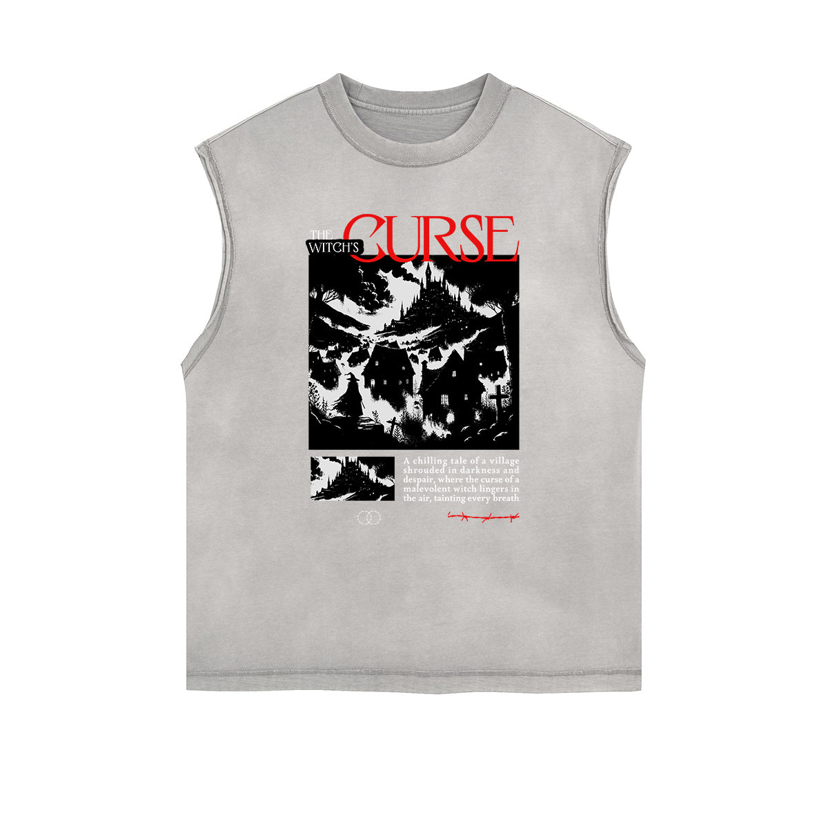 Street Style Washed Faded Thick Tank Top-INNBLAC Fashion Apparel