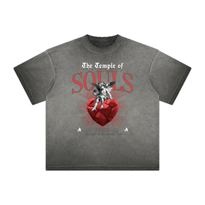 Heavyweight Cupid Statues Graphic Tee-INNBLAC Fashion Apparel