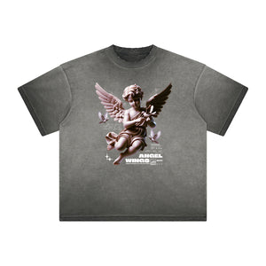 Heavyweight Cupid Statues Graphic Tee-INNBLAC Fashion Apparel