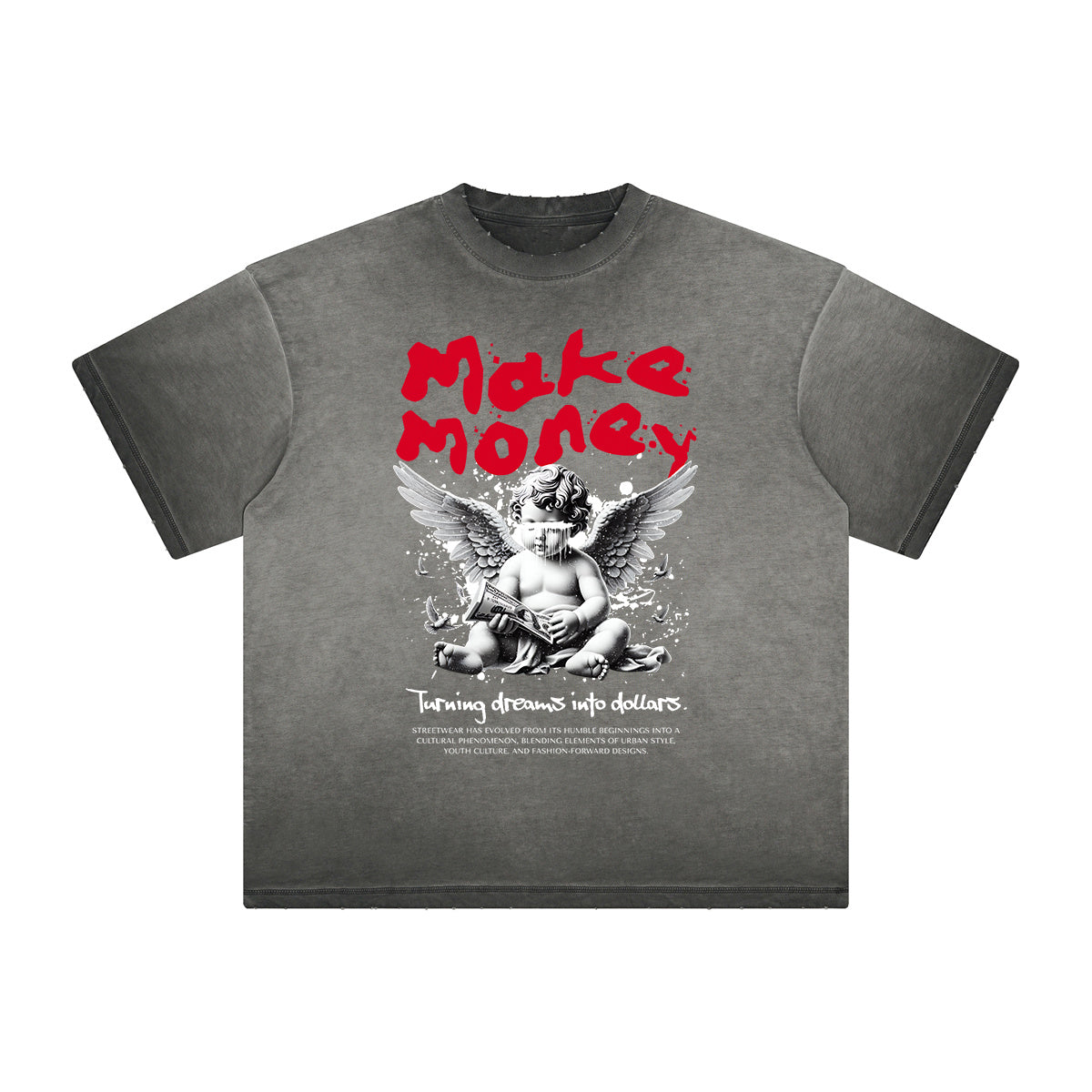 Heavyweight Cupid Statues Graphic Tee-INNBLAC Fashion Apparel