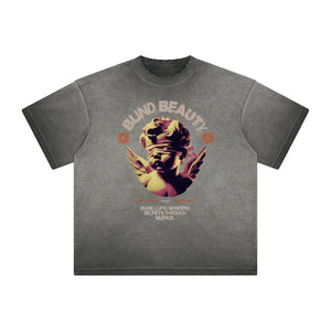 Heavyweight Cupid Statues Graphic Tee-INNBLAC Fashion Apparel