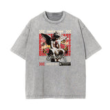 Washed Faded Cupid Statues Graphic Tee-INNBLAC Fashion Apparel