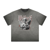 Faded Cupid Streetwear Graphic T Shirt-INNBLAC Fashion Apparel