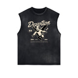 Sleeveless Cupid Streetwear Graphic T Shirt-INNBLAC Fashion Apparel