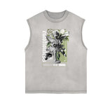 Sleeveless Cupid Streetwear Graphic T Shirt-INNBLAC Fashion Apparel