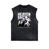 Sleeveless Cupid Streetwear Graphic T Shirt-INNBLAC Fashion Apparel