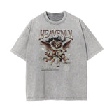 Washed Thick Cupid Pattern Tee-INNBLAC Fashion Apparel