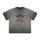 Faded Cupid Streetwear Graphic T Shirt-INNBLAC Fashion Apparel