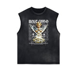 Sleeveless Cupid Streetwear Graphic T Shirt-INNBLAC Fashion Apparel