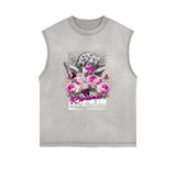 Sleeveless Cupid Streetwear Graphic T Shirt-INNBLAC Fashion Apparel