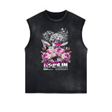 Sleeveless Cupid Streetwear Graphic T Shirt-INNBLAC Fashion Apparel