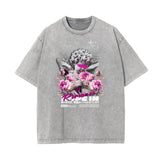 Washed Thick Cupid Pattern Tee-INNBLAC Fashion Apparel