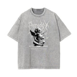 Washed Cute Cupid Graphic Tee-INNBLAC Fashion Apparel