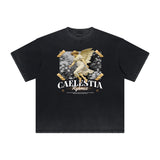 Heavyweight Vintage Cupid Graphic T Shirt-INNBLAC Fashion Apparel