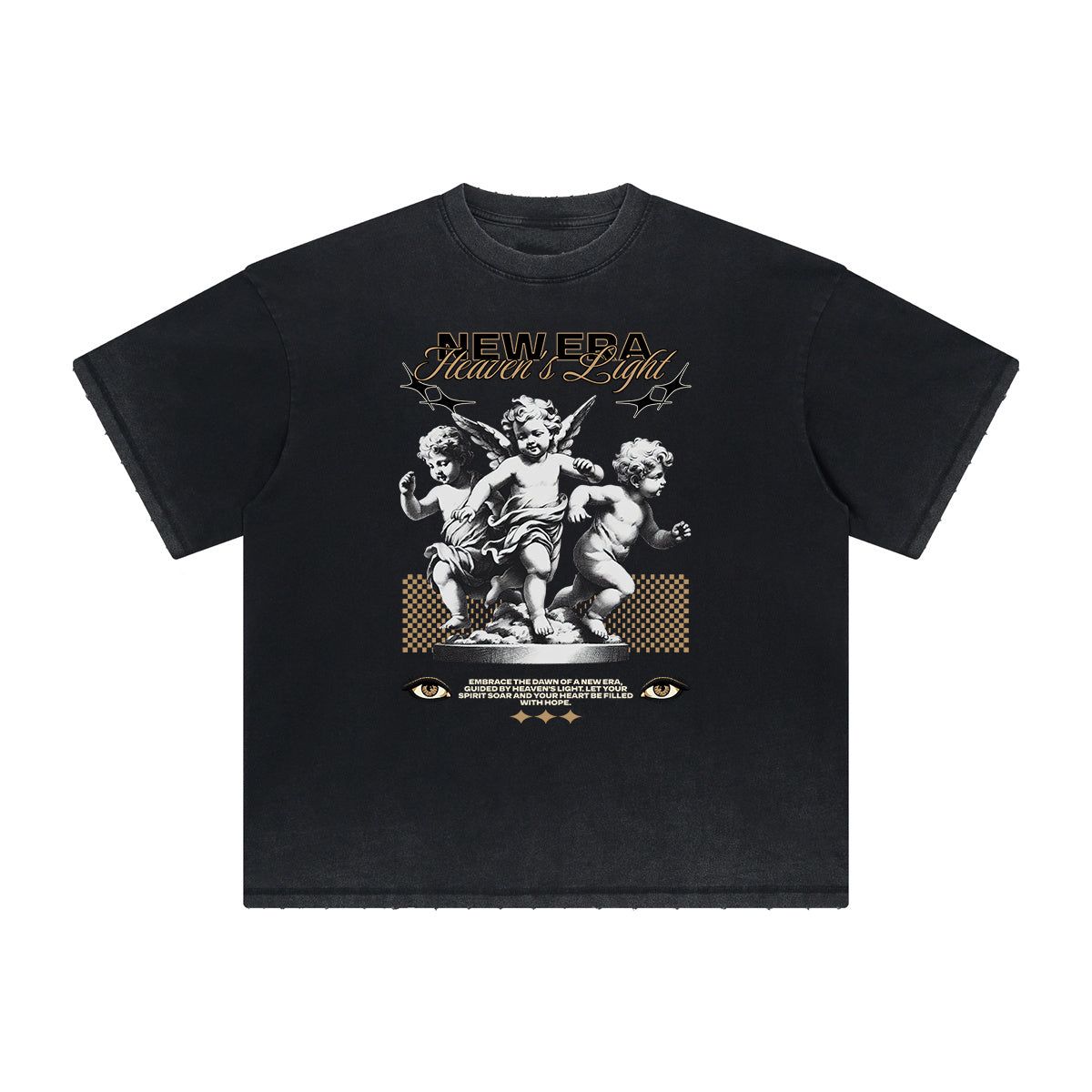 Heavyweight Vintage Cupid Graphic T Shirt-INNBLAC Fashion Apparel