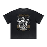 Heavyweight Vintage Cupid Graphic T Shirt-INNBLAC Fashion Apparel