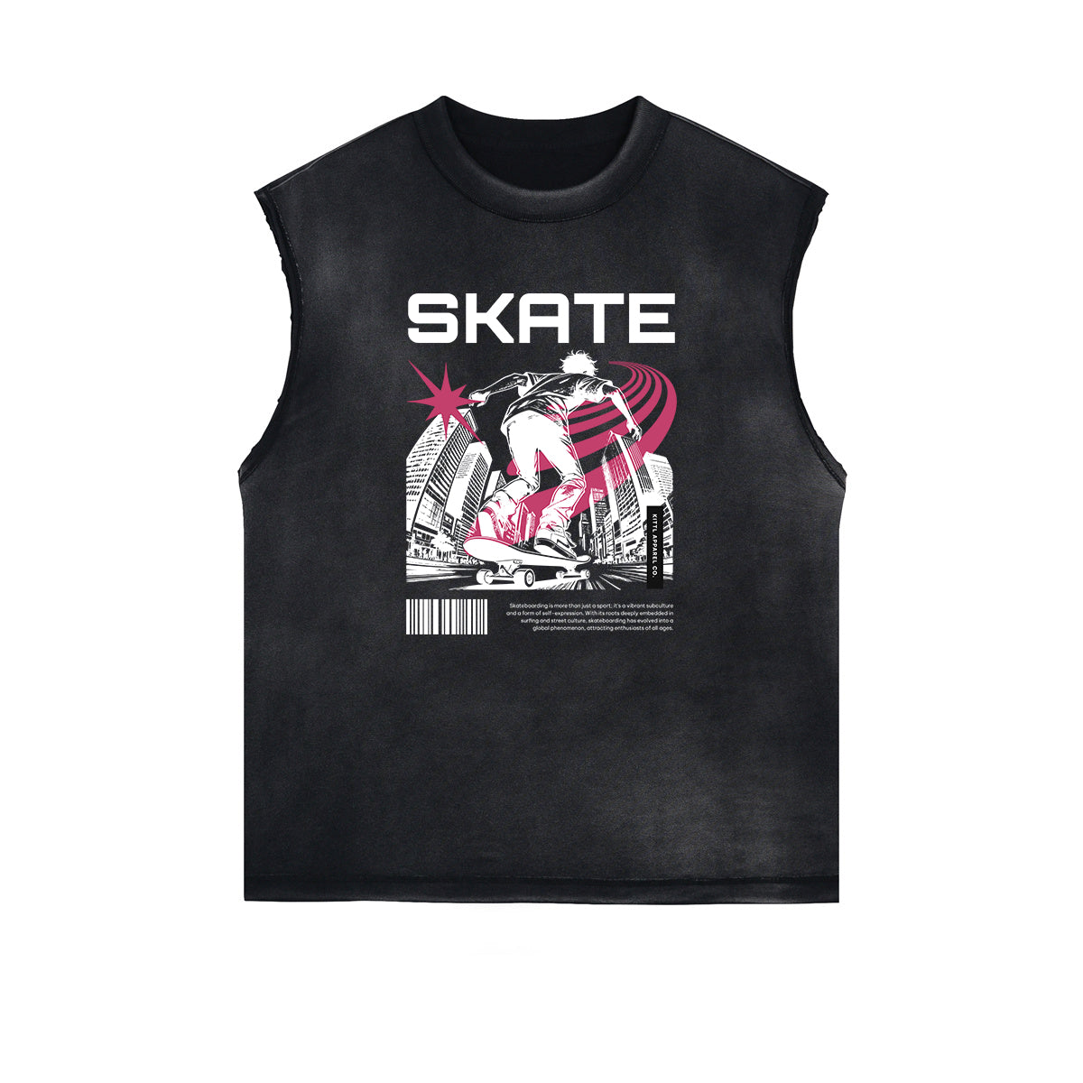 Sleeveless Thick Y2K Anime Graphic Tee-INNBLAC Fashion Apparel