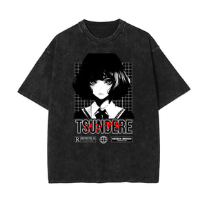 Black Y2K Anime Streetwear Graphic Tee-INNBLAC Fashion Apparel