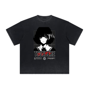 Distressed Y2K Anime Streetwear Graphic Tee-INNBLAC Fashion Apparel