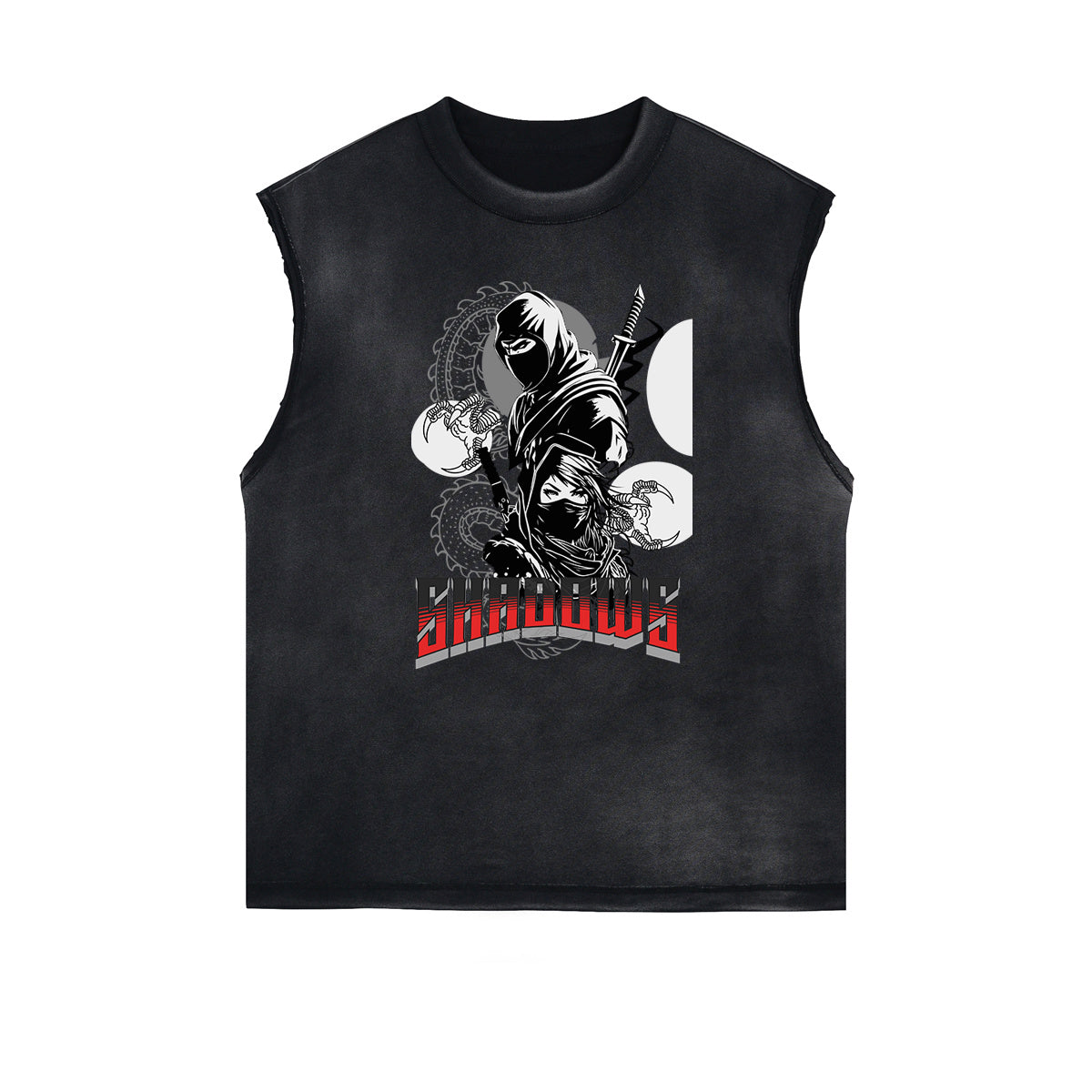 Sleeveless Y2K Anime Streetwear Graphic Tee-INNBLAC Fashion Apparel