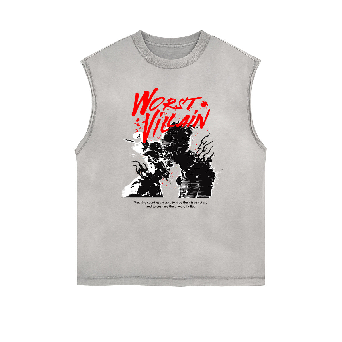 Y2K Anime Streetwear Graphic Tank Top-INNBLAC Fashion Apparel