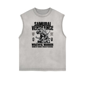 Y2K Anime Streetwear Graphic Tank Top-INNBLAC Fashion Apparel