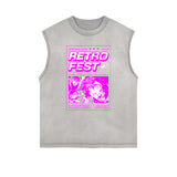 Y2K Anime Streetwear Graphic Tank Top-INNBLAC Fashion Apparel