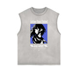 Y2K Anime Streetwear Graphic Tank Top-INNBLAC Fashion Apparel