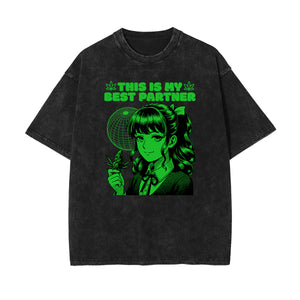 Black Y2K Anime Streetwear Graphic Tee-INNBLAC Fashion Apparel