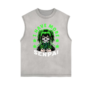 Y2K Anime Streetwear Graphic Tank Top-INNBLAC Fashion Apparel