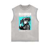 Y2K Anime Streetwear Graphic Tank Top-INNBLAC Fashion Apparel