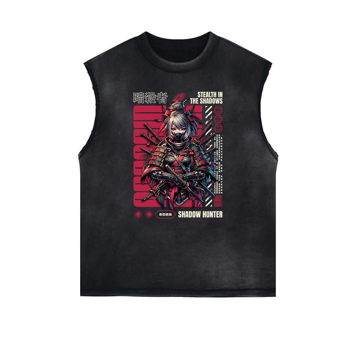 Anime Character Print Tank Top-INNBLAC Fashion Apparel