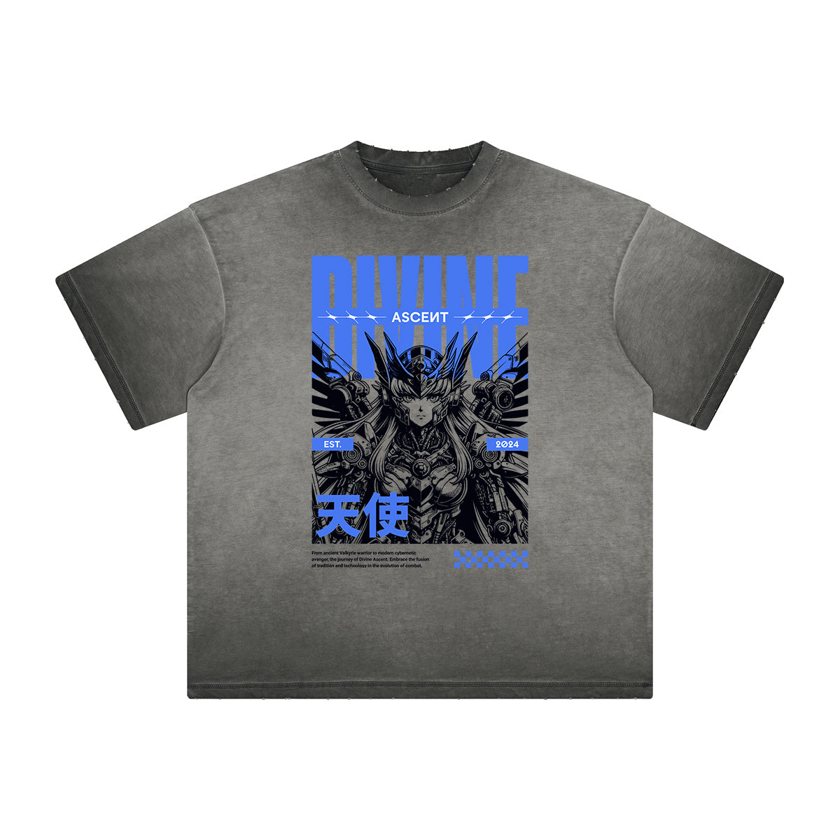 Distressed Y2K Anime Inspired Graphic Tee-INNBLAC Fashion Apparel