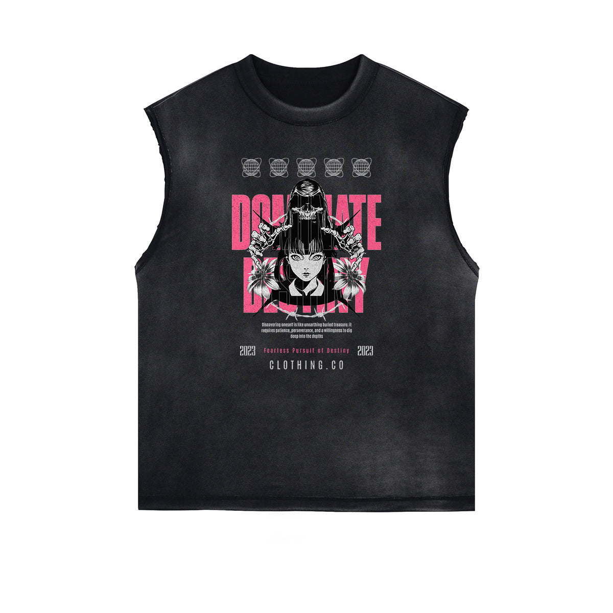 Anime Character Print Tank Top-INNBLAC Fashion Apparel